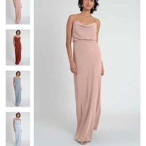 Jenny Yoo Cowl Neck Dress Size 4